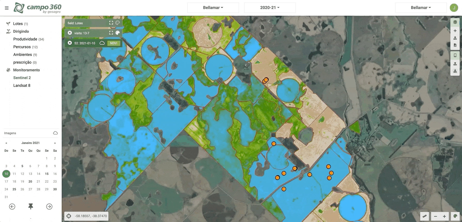 ENVIAR NDVI A APP360 PT