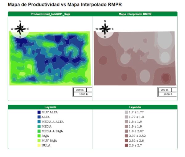 Compactación de suelos como limitante ambiental: uso de mapas interpolados y comparación con productividad y rindes.