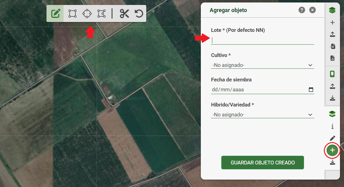 Agregar objeto